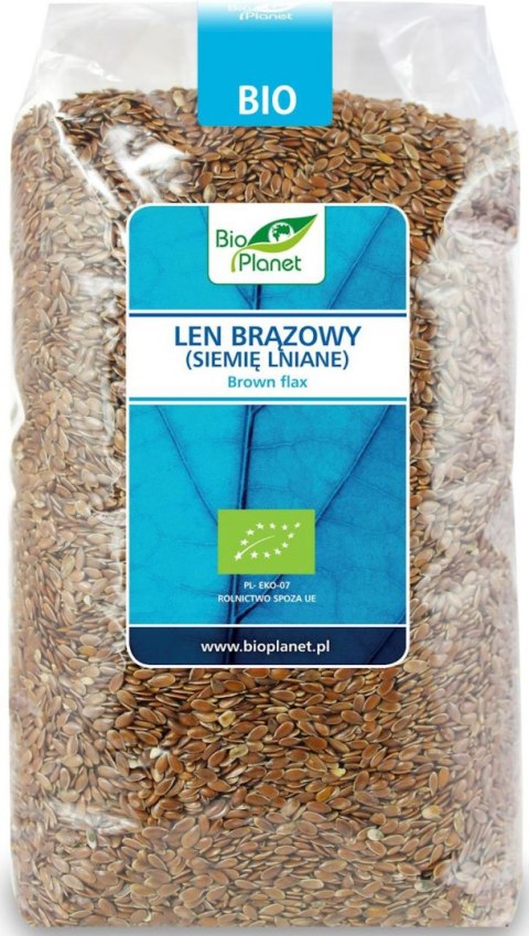 LEN BRĄZOWY (SIEMIĘ LNIANE) BIO 1 kg - BIO PLANET