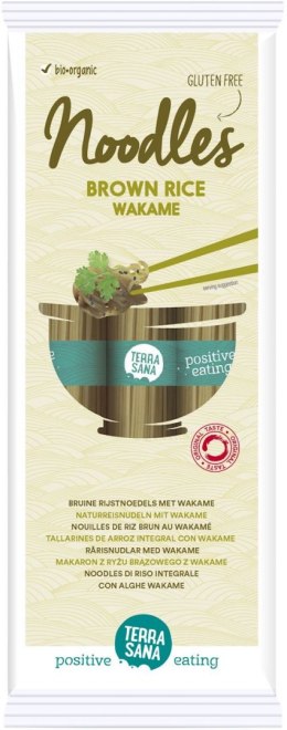 MAKARON (RYŻOWY RAZOWY Z WAKAME) BEZGLUTENOWY BIO 250 g - TERRASANA