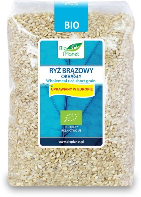 RYŻ BRĄZOWY OKRĄGŁY BIO 1 kg - BIO PLANET