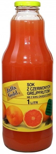 SOK Z CZERWONYCH GREJPFRUTÓW NFC BIO 1 L - JAFFA GOLD