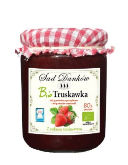 TRUSKAWKA 80 % Z CUKREM TRZCINOWYM BIO 270 g - SAD DANKÓW