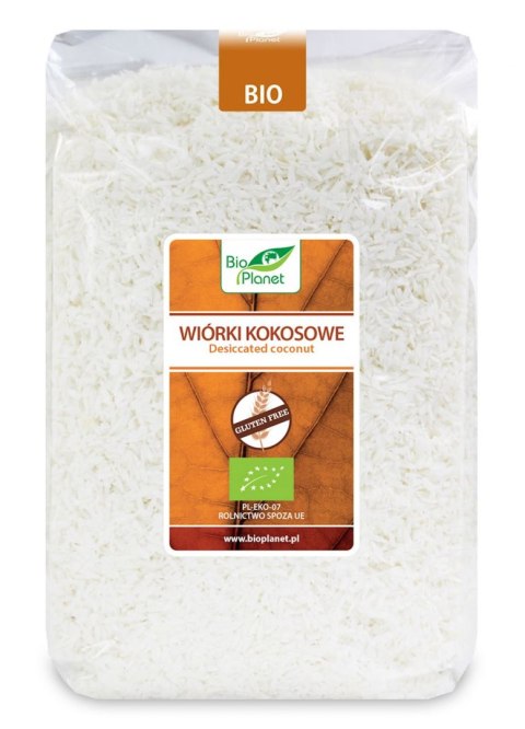 WIÓRKI KOKOSOWE BEZGLUTENOWE BIO 1 kg - BIO PLANET