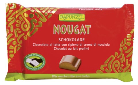 CZEKOLADA MLECZNA Z NADZIENIEM NUGATOWYM FAIR TRADE BIO 100 g - RAPUNZEL