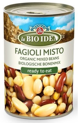 FASOLA MIX W ZALEWIE BIO 400 g (240 g) - LA BIO IDEA