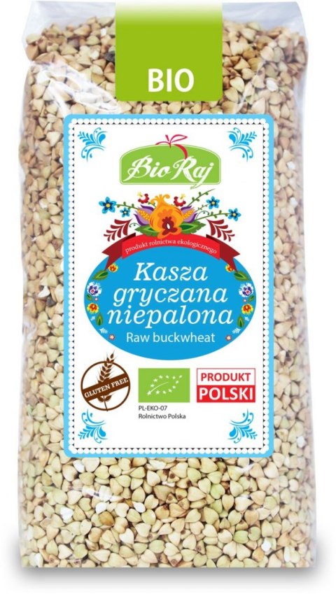 KASZA GRYCZANA NIEPALONA BEZGLUTENOWA BIO (POLSKA) 500 g - BIO RAJ