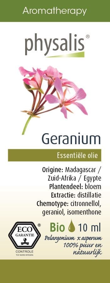 OLEJEK ETERYCZNY PELARGONIA ECO 10 ml - PHYSALIS