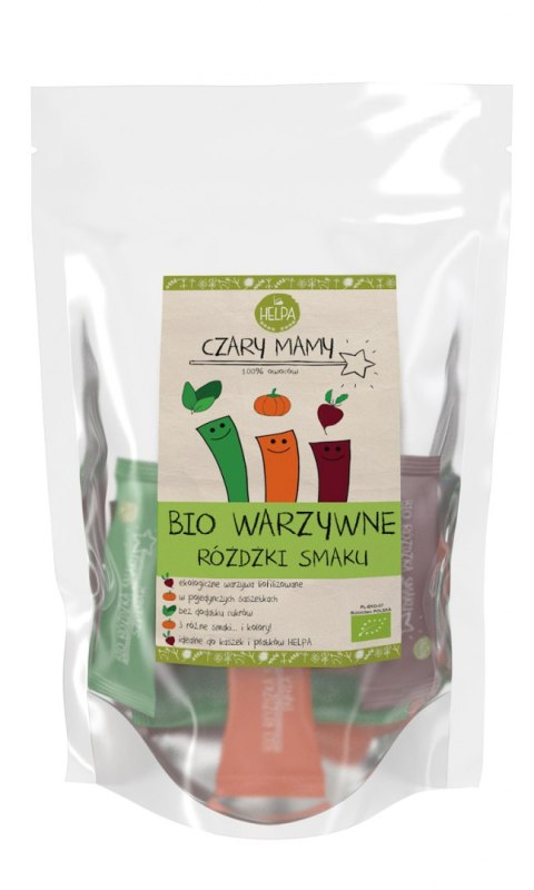 RÓŻDŻKI SMAKU WARZYWNE (LIOFILIZOWANE WARZYWA) BIO (9 x 2 g) 18 g - HELPA