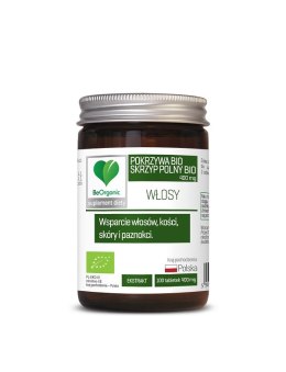 SKRZYP + POKRZYWA EKSTRAKT BIO 100 TABLETEK - BE ORGANIC