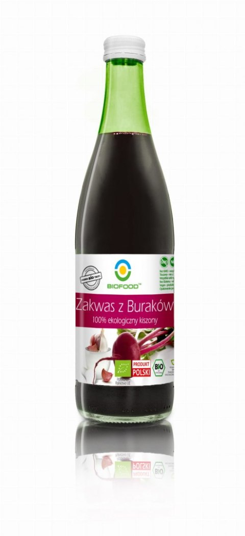 ZAKWAS Z BURAKÓW KISZONYCH BEZGLUTENOWY BIO 500 ml - BIO FOOD