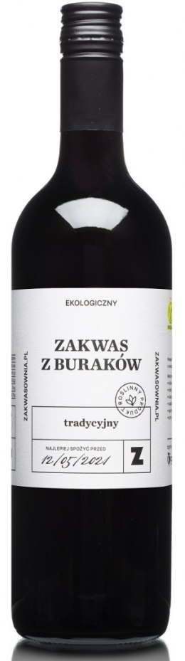 ZAKWAS Z BURAKÓW TRADYCYJNY BIO 700 ml - DELIKATNA