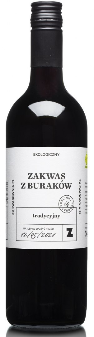 ZAKWAS Z BURAKÓW TRADYCYJNY BIO 750 ml - DELIKATNA