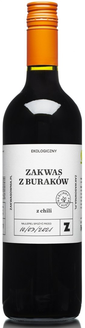 ZAKWAS Z BURAKÓW Z CHILI BIO 750 ml - DELIKATNA