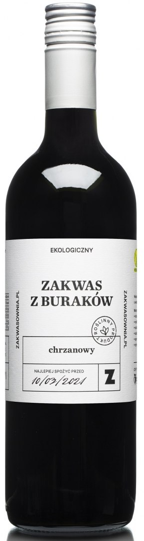 ZAKWAS Z BURAKÓW Z CHRZANEM BIO 750 ml - DELIKATNA