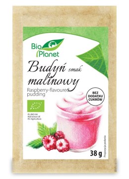 BUDYŃ O SMAKU MALINOWYM Z MALINAMI BIO 38 g - BIO PLANET