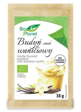 BUDYŃ O SMAKU WANILIOWYM Z WANILIĄ BOURBON BIO 38 g - BIO PLANET