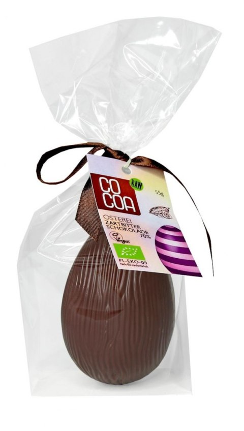 JAJKO Z CIEMNEJ CZEKOLADY 70 % BIO 55 g - COCOA (PRODUKT SEZONOWY)