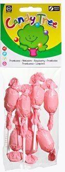 LIZAKI OKRĄGŁE O SMAKU MALINOWYM BEZGLUTENOWE BIO (7 x 10 g) 70 g - CANDY TREE