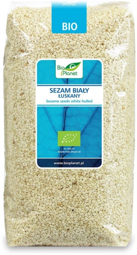 SEZAM BIAŁY ŁUSKANY BIO 1 kg - BIO PLANET