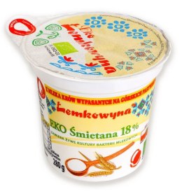 ŚMIETANA 18 % BIO 280 g - ŁEMKOWYNA