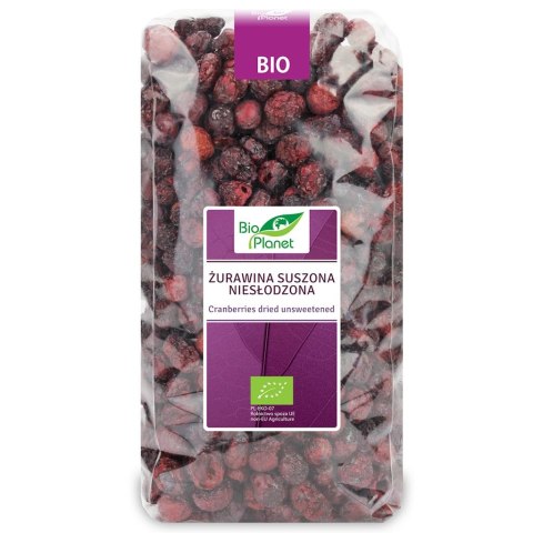 ŻURAWINA SUSZONA NIESŁODZONA BIO 150 g - BIO PLANET