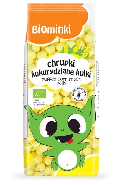 CHRUPKI KUKURYDZIANE KULKI BEZGLUTENOWE BIO 60 g - BIOMINKI