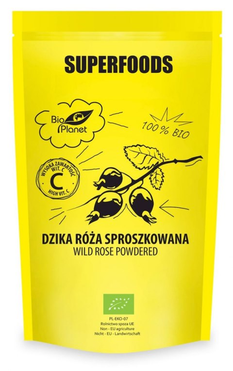DZIKA RÓŻA SPROSZKOWANA BIO 150 g - BIO PLANET SUPERFOODS