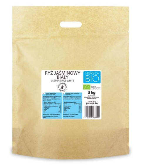 RYŻ JAŚMINOWY BIAŁY BEZGLUTENOWY BIO 5 kg - HORECA (BIO PLANET)