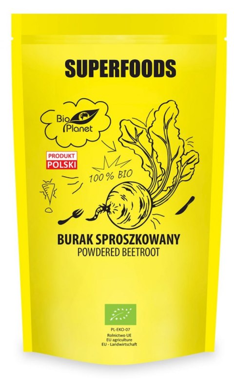 BURAK SPROSZKOWANY BIO 200 g - BIO PLANET SUPERFOODS