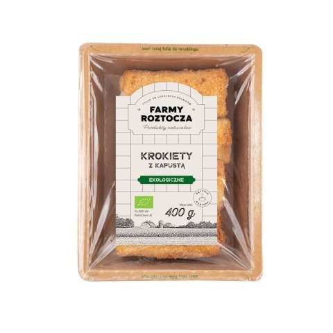 KROKIETY Z KAPUSTĄ I GRZYBAMI BIO 400 g - FARMY ROZTOCZA (NA ZAMÓWIENIE)