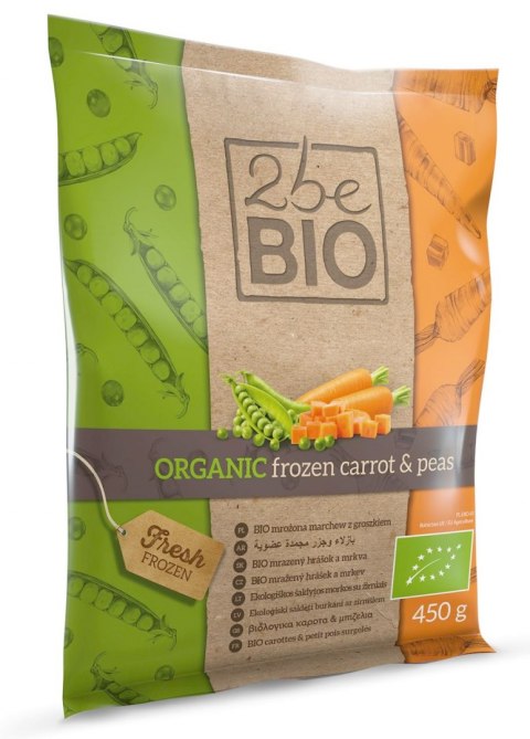 MARCHEWKA Z GROSZKIEM MROŻONA BIO 450 g - 2beBIO