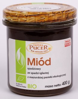 MIÓD SPADZIOWY ZE SPADZI IGLASTEJ BIO 400 g - PASIEKA PUCER