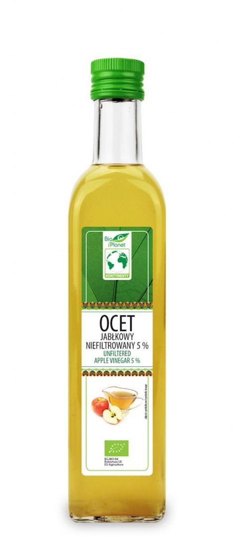 OCET JABŁKOWY 5 % NIEFILTROWANY BIO 500 ml - BIO PLANET