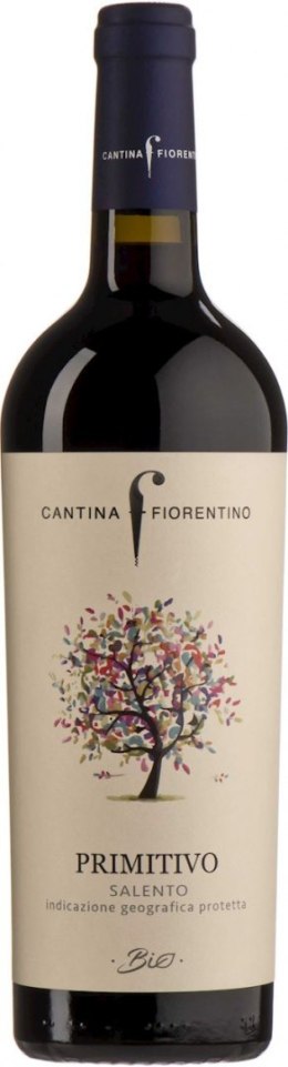 WINO CANTINA FIORENTINO PRIMITIVO CZERWONE WYTRAWNE BIO 0,75 L (WŁOCHY)