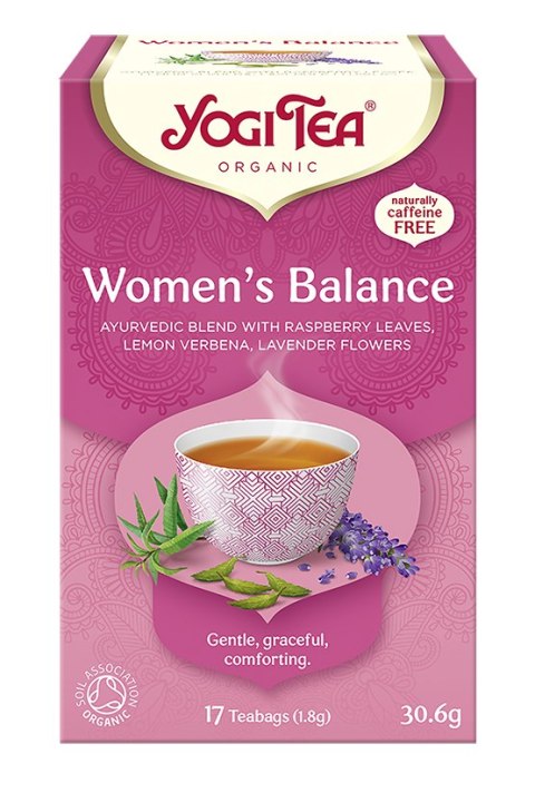HERBATKA DLA KOBIET - RÓWNOWAGA (WOMEN'S BALANCE) BIO (17 x 1,8 g) 30,6 g - YOGI TEA