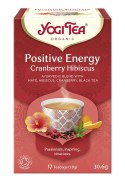 HERBATKA POZYTYWNA ENERGIA ŻURAWINA - HIBISKUS (POSITIVE ENERGY CRANBERRY HIBISCUS) BIO (17 x 1,8 g) 30,6 g - YOGI TEA