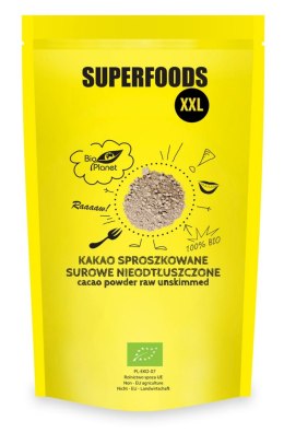 KAKAO SPROSZKOWANE SUROWE NIEODTŁUSZCZONE BIO 400 g - BIO PLANET