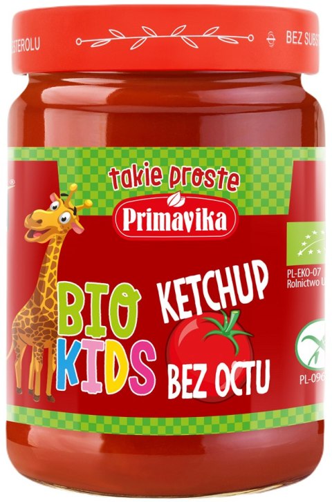 KETCHUP BEZ OCTU DLA DZIECI BEZGLUTENOWY BIO 315 g - PRIMAVIKA (BIO KIDS)