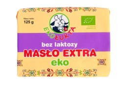 MASŁO EKSTRA KOSTKA BEZ LAKTOZY (82 % TŁUSZCZU) BIO 125 g - EKO ŁUKTA