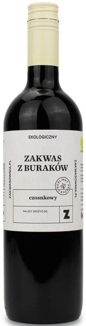 ZAKWAS Z BURAKÓW CZOSNKOWY BIO 750 ml - DELIKATNA