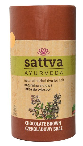 HENNA CZEKOLADOWY BRĄZ ECO 150 g - SATTVA (AYURVEDA)