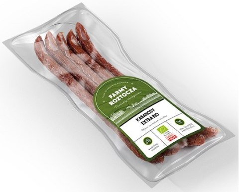 KABANOSY EXTRA BIO (około 0,20 kg) - FARMY ROZTOCZA (NA ZAMÓWIENIE)