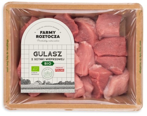 MIĘSO GULASZOWE Z SZYNKI SUROWE BIO 300 g - FARMY ROZTOCZA (NA ZAMÓWIENIE)