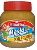 KREM Z PRAŻONYCH ORZESZKÓW ZIEMNYCH BEZ DODATKU SOLI I CUKRU BEZGLUTENOWY 350 g - PRIMAVIKA