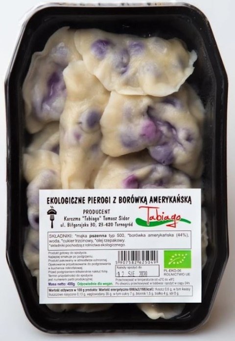 PIEROGI Z BORÓWKAMI BIO 400 g - KARCZMA TABIAGO (NA ZAMÓWIENIE)