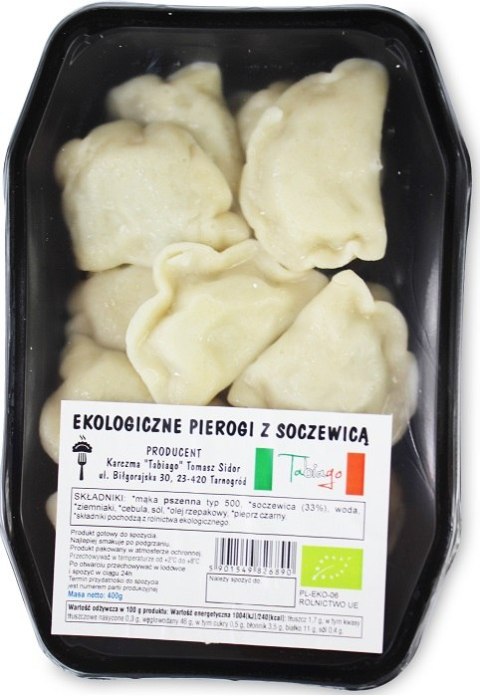 PIEROGI Z SOCZEWICĄ BIO 400 g - KARCZMA TABIAGO (NA ZAMÓWIENIE)