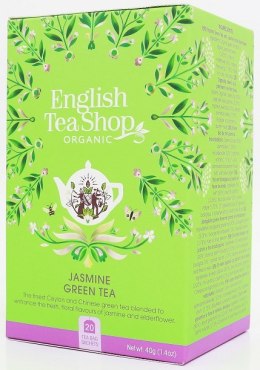 HERBATA ZIELONA Z JAŚMINEM I DZIKIM BZEM BIO (20 x 2 g) 40 g - ENGLISH TEA SHOP ORGANIC