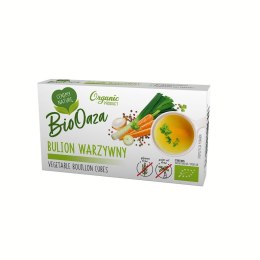 BULION - KOSTKI WARZYWNE BEZ DODATKU CUKRÓW BEZGLUTENOWE BIO (6 x 11 g) 66 g - BIOOAZA