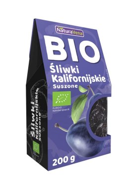 ŚLIWKI KALIFORNIJSKIE SUSZONE BEZGLUTENOWE BIO 200 g - NATURAVENA