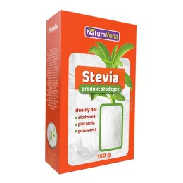 STEVIA (NA BAZIE ERYTRYTOLU I GLIKOZYDÓW STEWIOLOWYCH ZE STEWII) 150 g - NATURAVENA