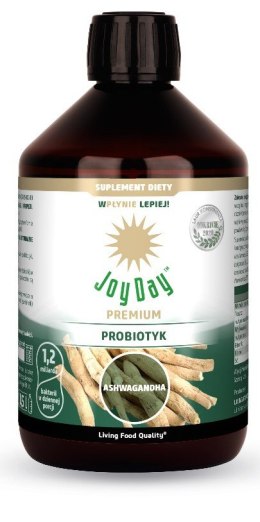 PROBIOTYK Z ASHWAGANDHĄ BEZGLUTENOWY BIO 500 ml - JOY DAY